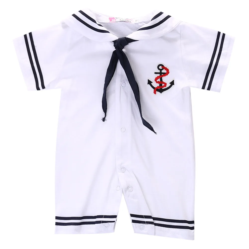 UK Newborn Baby Boy Dojenčka Sidro Mornar Romper Bodysuit Playsuit Obleke 0-24M CANIS Mehko Bombažno Newborn Baby boy Oblačila