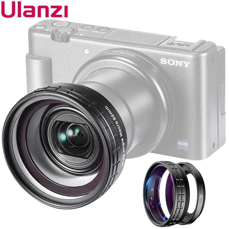 Ulanzi WL-1 ZV1 10X HD Makro Objektiv 18 MM širokokotni Objektiv Objektiv za Sony ZV-1 dodatna Oprema za Kamere Objektiv Kamere