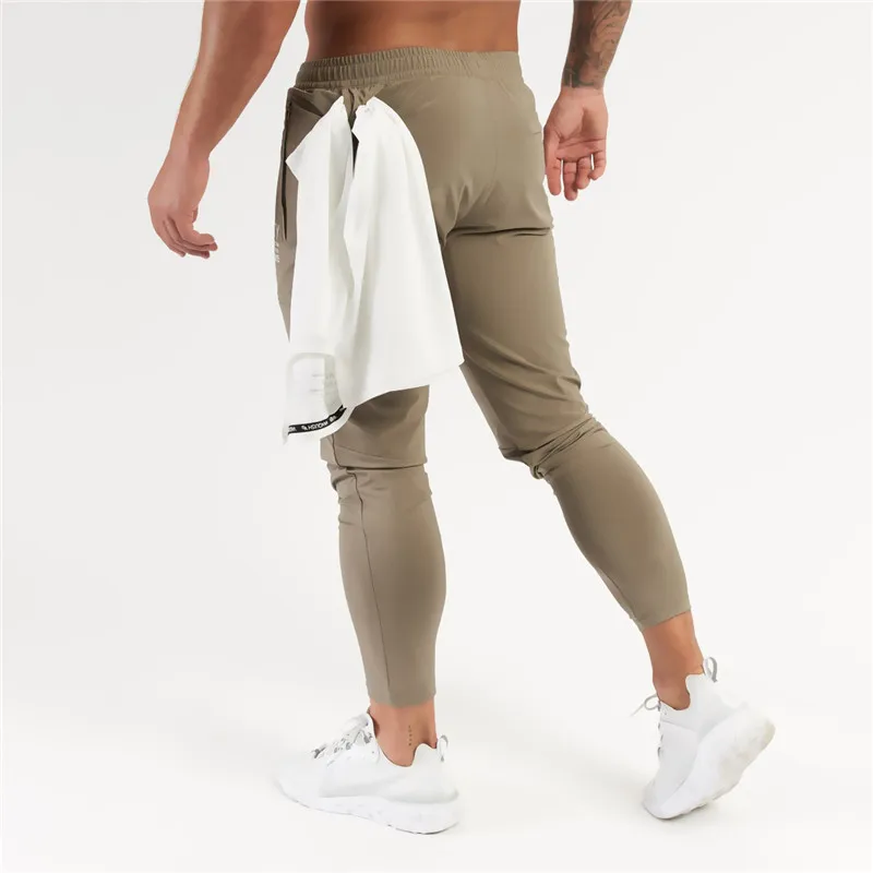 Ulične moške hlače 2020 jeseni nove modne hlače priložnostno jogger tanke stretch fitnes sweatpants trening moška oblačila