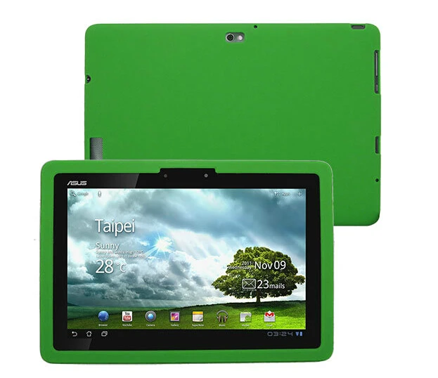 Ultra Slim Luksuzni Silicij Mehko Pokrovček Nazaj Lupini Gume, Silikona Primeru Za Asus Eee Pad Transformer Prime TF201 TF201T 10.1 Tablet