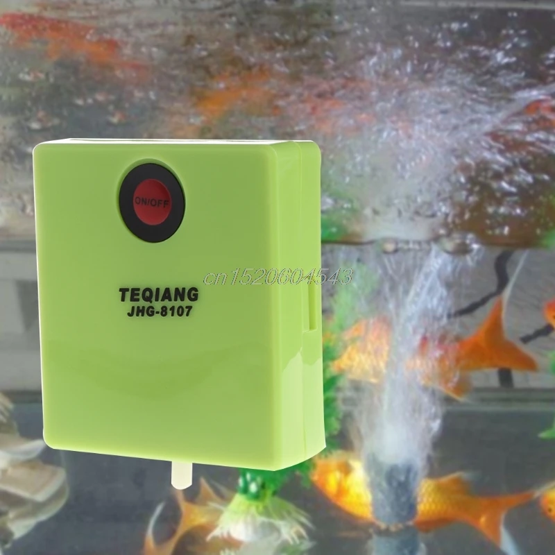Ultra Tiho Akvarij Črpalka Zrak Mini Eno Vtičnico Dry Cell Baterija Upravlja Fish Tank Kisika Črpalka Kompresor Za Zrak Na Prostem S06