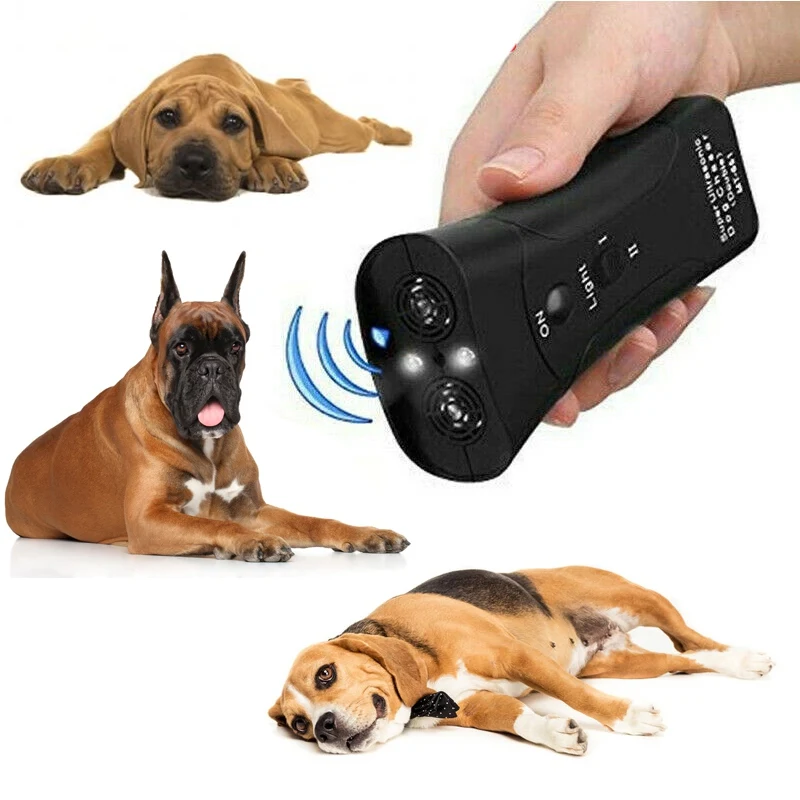 Ultrazvočno Pes Agresiven Napad Psov Repeller hišni Ljubljenčki Trenerjev LED Svetilka Uporaben Pes Orodja za Usposabljanje Pet Supplie