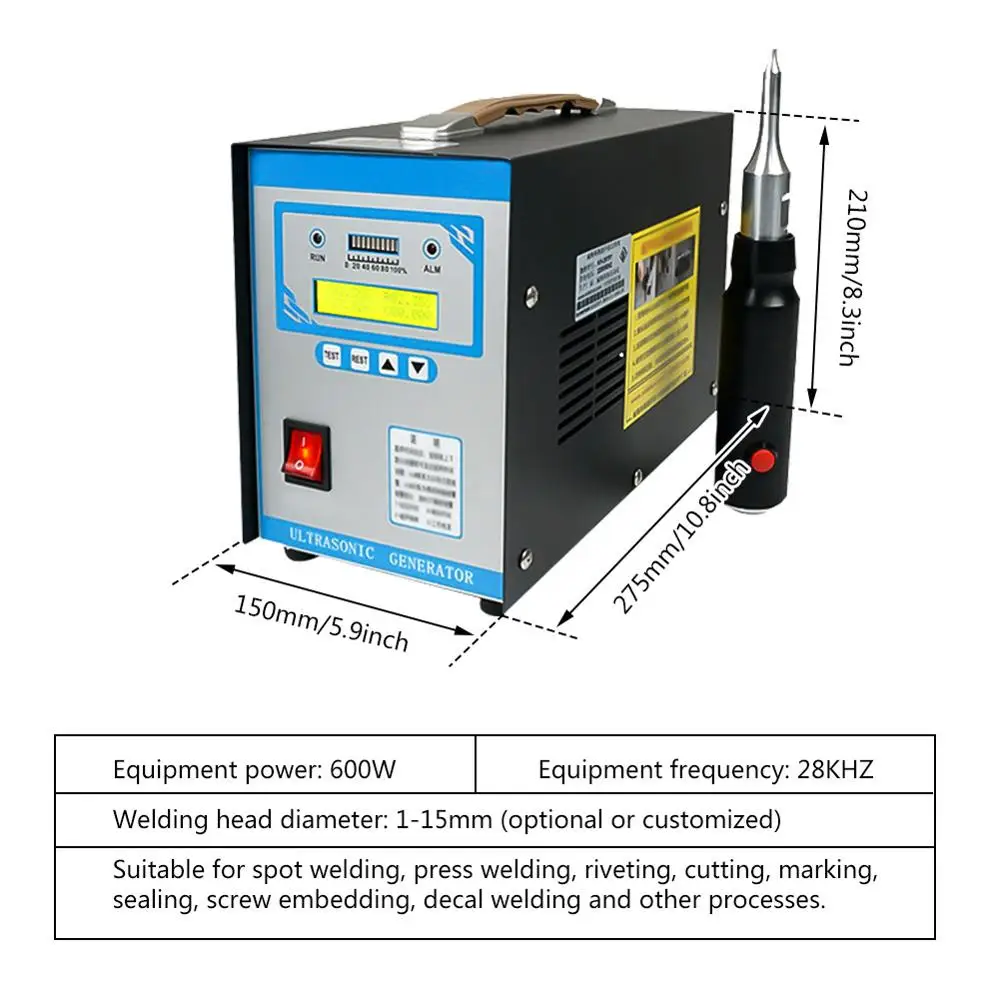 Ultrazvočno varjenje AC 110V/220V Ultrazvočno Varjenje Mash Varilec Za Zvočno Izolacijo Bombaž netkane Tkanine