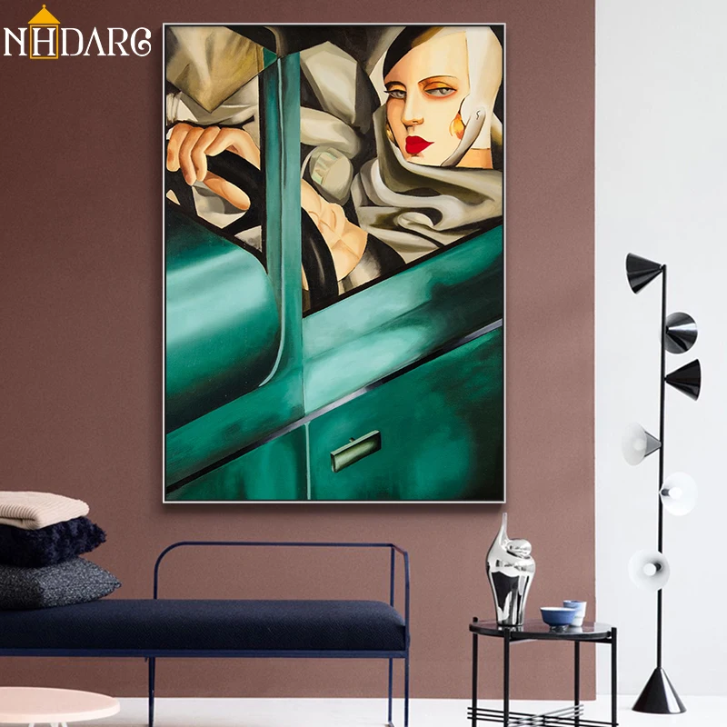 Umetnik Tamara de Lempicka Klasičnih Umetnine Razmnoževanje Plakatov in Fotografij Platno Umetniško Slikarstvo Stenske Slike za Dekoracijo Doma
