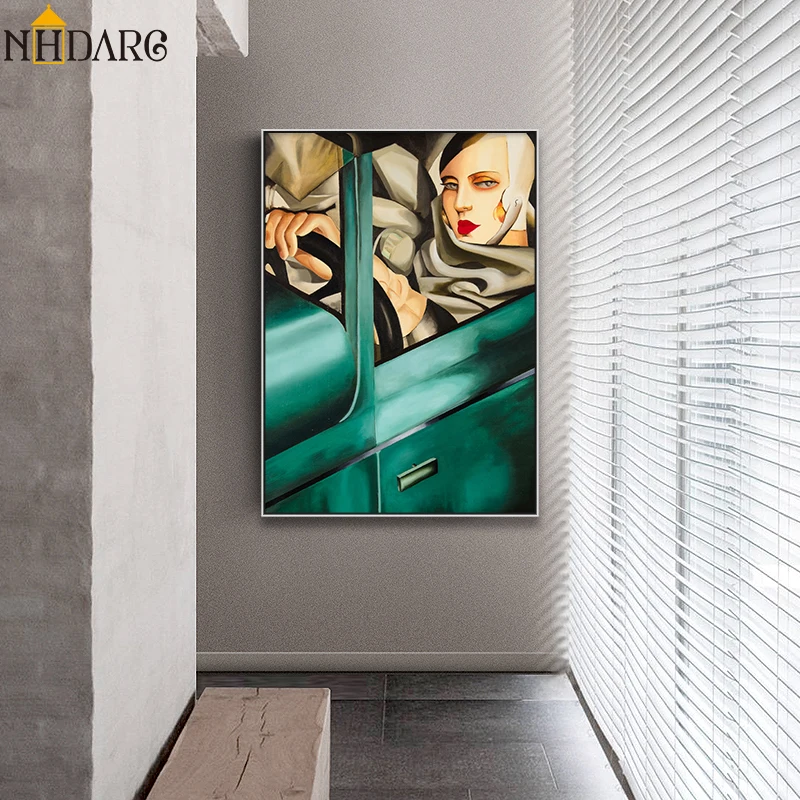Umetnik Tamara de Lempicka Klasičnih Umetnine Razmnoževanje Plakatov in Fotografij Platno Umetniško Slikarstvo Stenske Slike za Dekoracijo Doma