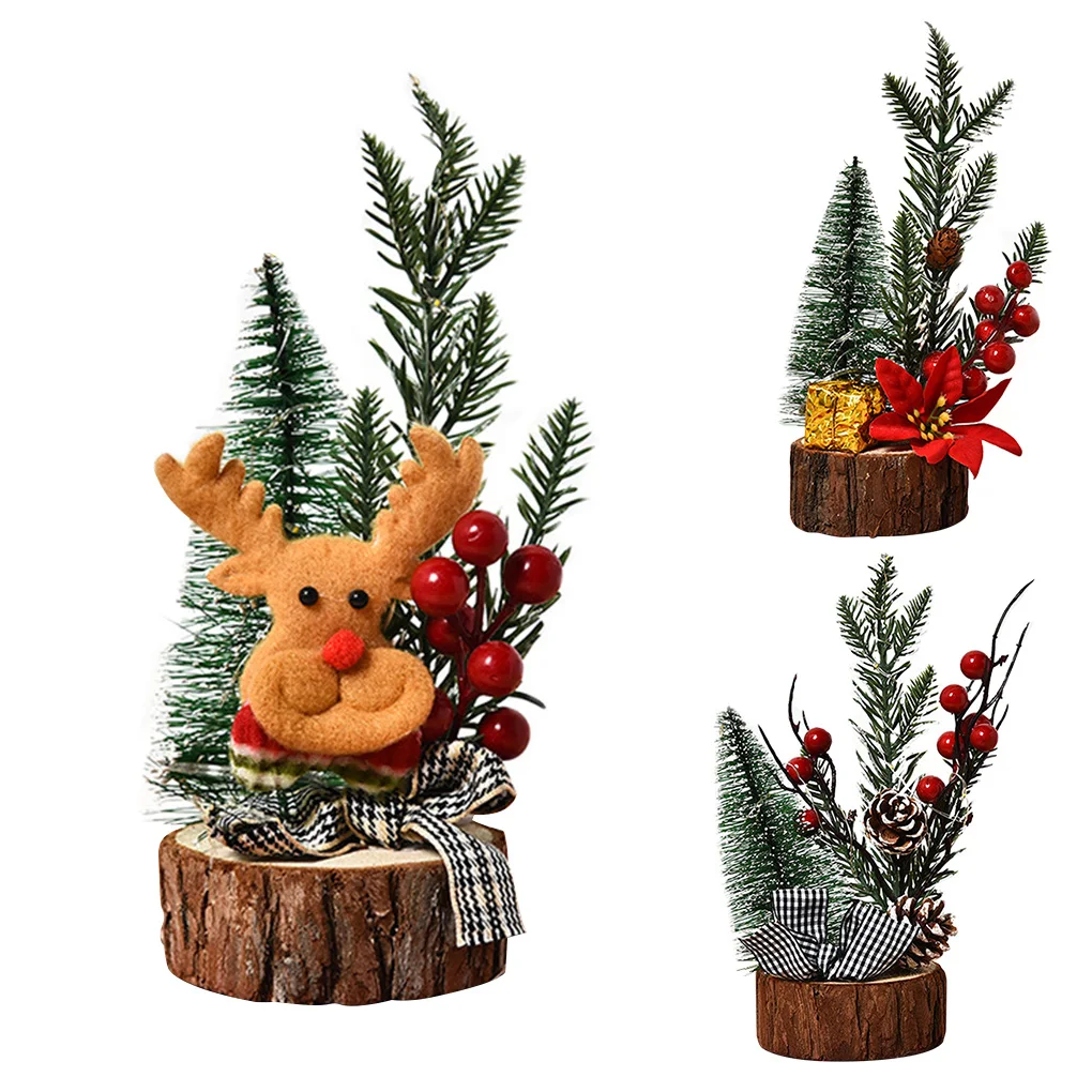 Umetno Božično Drevo Zgornji Tabeli Žareče Drevo Decor Mini Xmas Tree Tabela Dekoracijo Božični Okrasek, Novo Leto Stranka Dekor