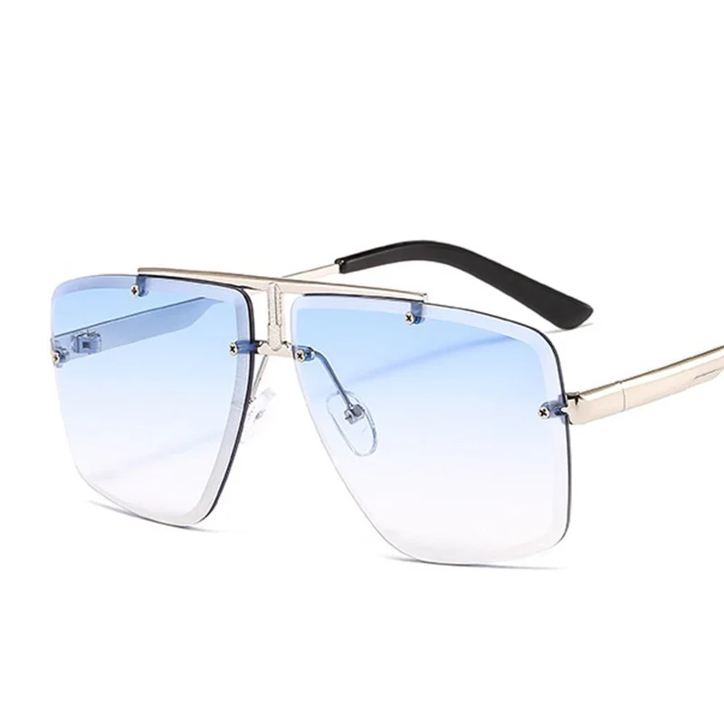 Unisex Modna 2020 Novih Moških Kvadratnih sončna Očala Ženske Ogledalo Srebrni Odtenki Letnik blagovne Znamke Trend Prevelik sončna Očala Za Ženske