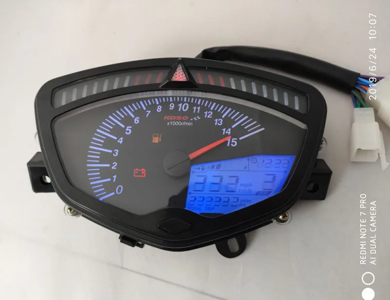Univerzalni 15000 RMP KMH Cafe Racer Motocikel Digitalni Števec merilnik Hitrosti merilnik vrtljajev Merilnik Za Yamaha C8 7 Barv