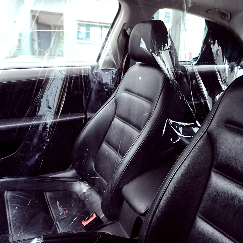 Univerzalni Avto Taksi Notranjosti Voznika Pečat izolacijski Pokrov Preprečuje prahu in Sline Varstvo Sedeži z PVC Materiali