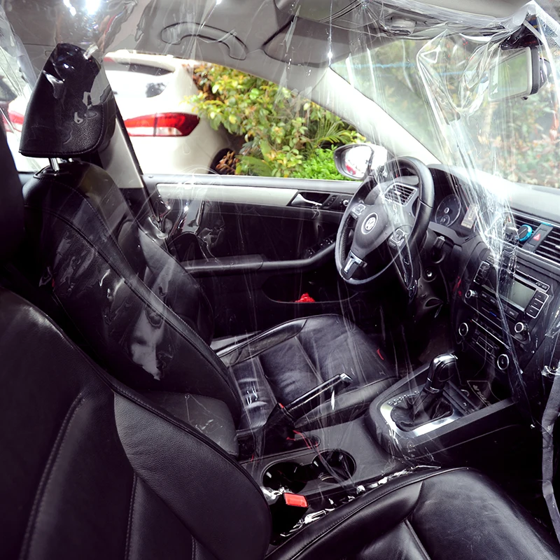 Univerzalni Avto Taksi Notranjosti Voznika Pečat izolacijski Pokrov Preprečuje prahu in Sline Varstvo Sedeži z PVC Materiali