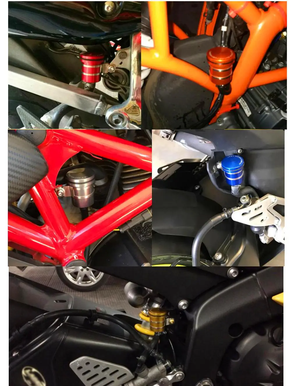 Univerzalni Rezervoarja za Olje, Tekočine Pokal motocycle za Honda CBR900RR CBR500R CB600 HORNET CB919 cb400 Zavorne Tekočine v Rezervoarju Sklopka