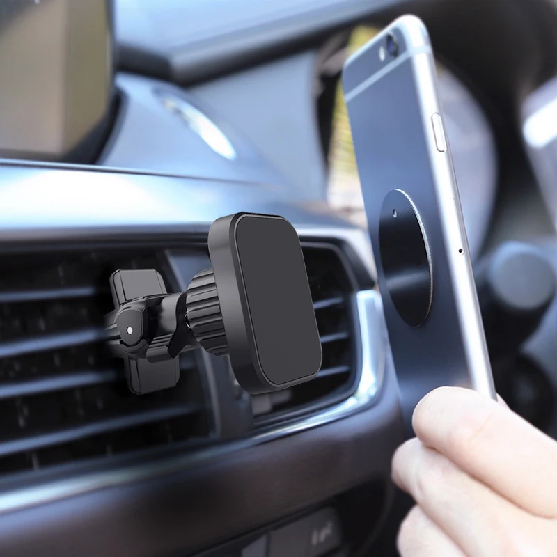 Univerzalni rotacijski zaklepanje vent luknjo magnetna avto nosilec auto potrebščine za mobilni telefon, Držalo za Xiaomi Iphone 7 8 11 X Xs Samsung