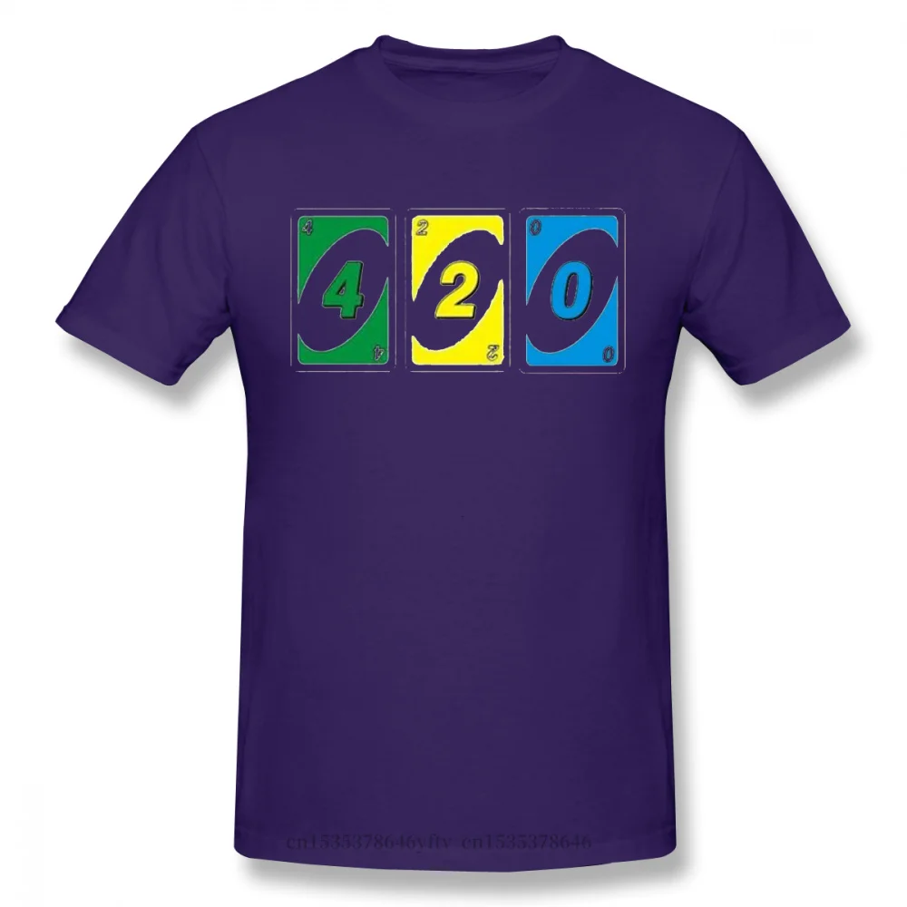 Uno Divje Pripravi Ameriški Prelivanje Vrsti Kartice Igra Smešno Vrhovi 420 Čistega Bombaža Harajuku T-shirt