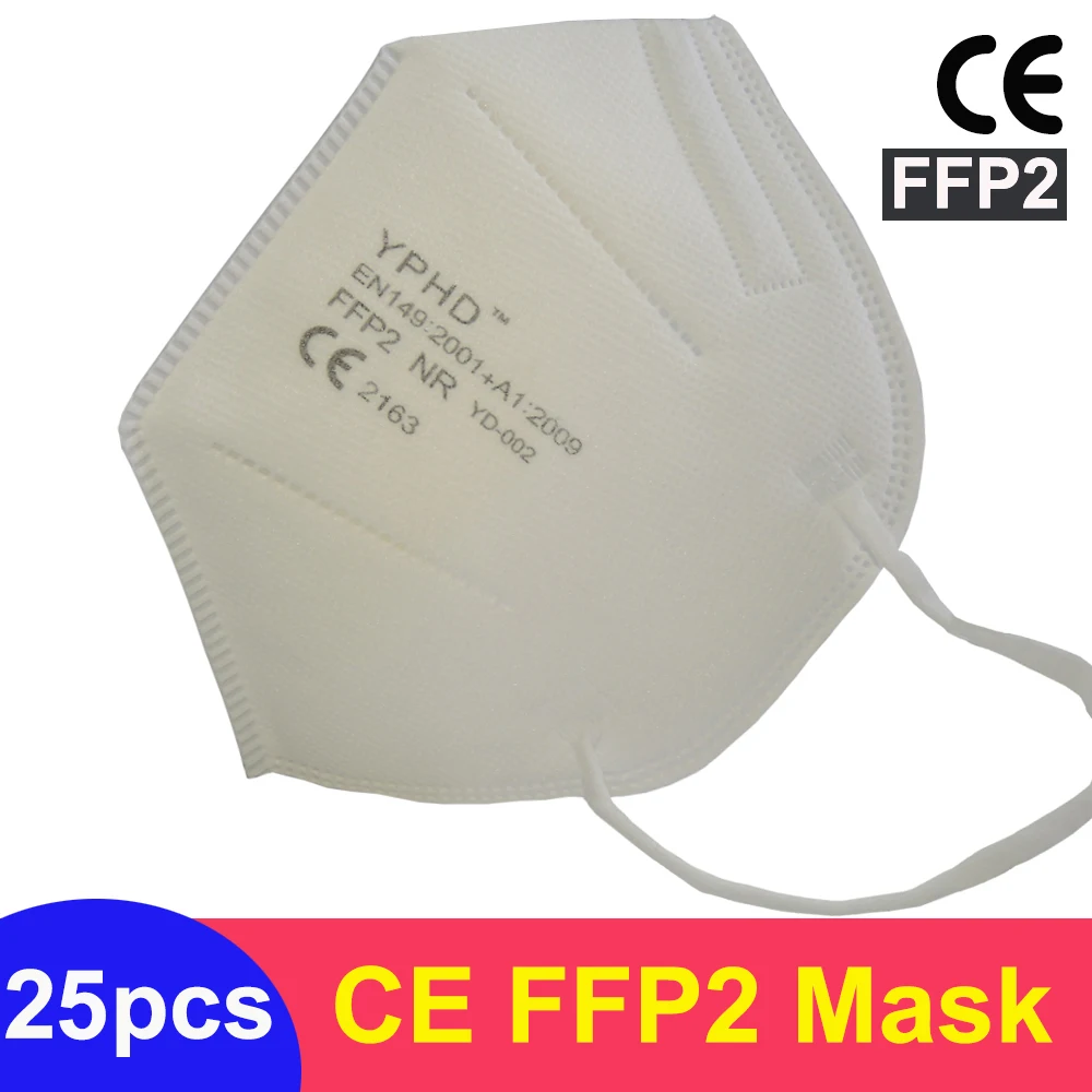 Uradni CE Maske FFP2 Respirator 99% Filtracijo Zaščitna fpp2 Virus Obraz Maska za Dihanje Dustproof Usta Kritje ffp2mask