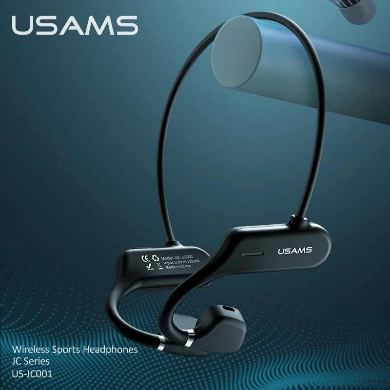 USAMS Bluetooth 5.0 Slušalke Nepremočljiva Neckband Stereo Športne Slušalke Za Apple Andriod Telefonske Slušalke