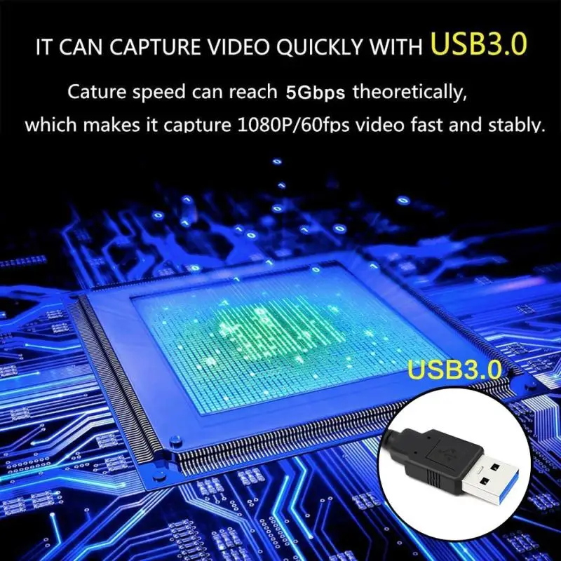 USB 3.0, HDMI Igre Capture Card 1080P placa video Zanesljivo Pretočni Tok, ki se najbolje ujemajo Digitalni Kabel