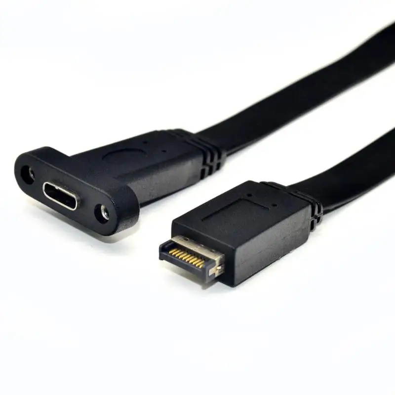 USB 3.1 Sprednji Plošči Glave Tip E M, da Tip C F Motherboard Širitev Kabel