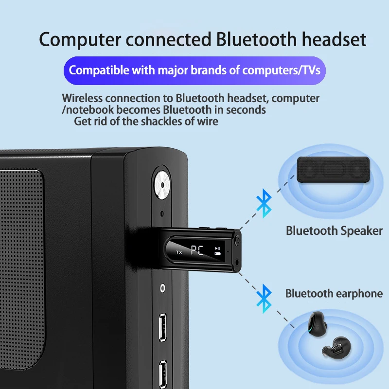 USB avto FM brezžični Bluetooth 5.0 sprejemnik oddajnik podpira AUX+FM dvojno izhod Bluetooth sprejemnik FM oddajnik avto vgradnjo