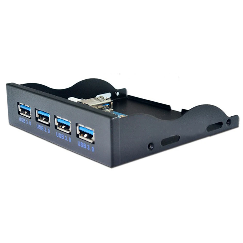 USB HUB 19+1 20Pin 4 Vrat USB 3.0 Combo Sprednji Plošči Nosilec USB3.0 Hub Napajalnik za RAČUNALNIK Desktop 3.5