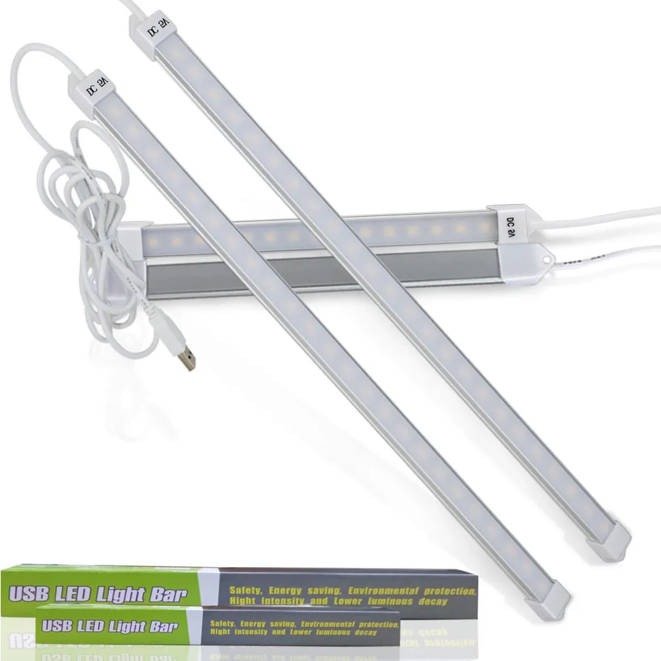 USB LED Bar Svetlobe DC 5V 18/24/48LEDs Toga Žarnica Oči Zaščito Kuhinja Svetloba namizne Svetilke Led Branje Svetlobe Bela/Topla/Narave