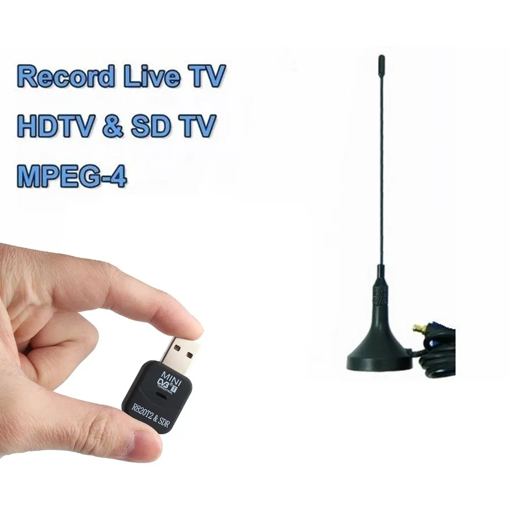 USB Mini DVB-T RTL-SDR Realtek RTL2832U & R820T Sprejemnik Sprejemnik Ključ MCX Vhod FM&DAB Adapter za DVB-T ACEHE Visoke Ločljivosti