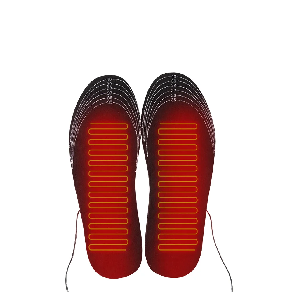 USB Ogrevano Čevlje Vložki za Stopala Segrevanja Električni Pad Noge Nogavica Pad Stroj Mat Športih na Prostem Smučanju Toplejše Vložki 1 Par