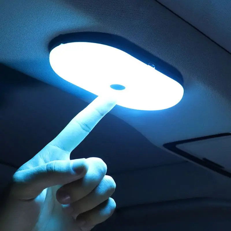 USB Polnilne Bela LED Avto Branje Svetlobe Avto Celling Streho Magnetni Lučka
