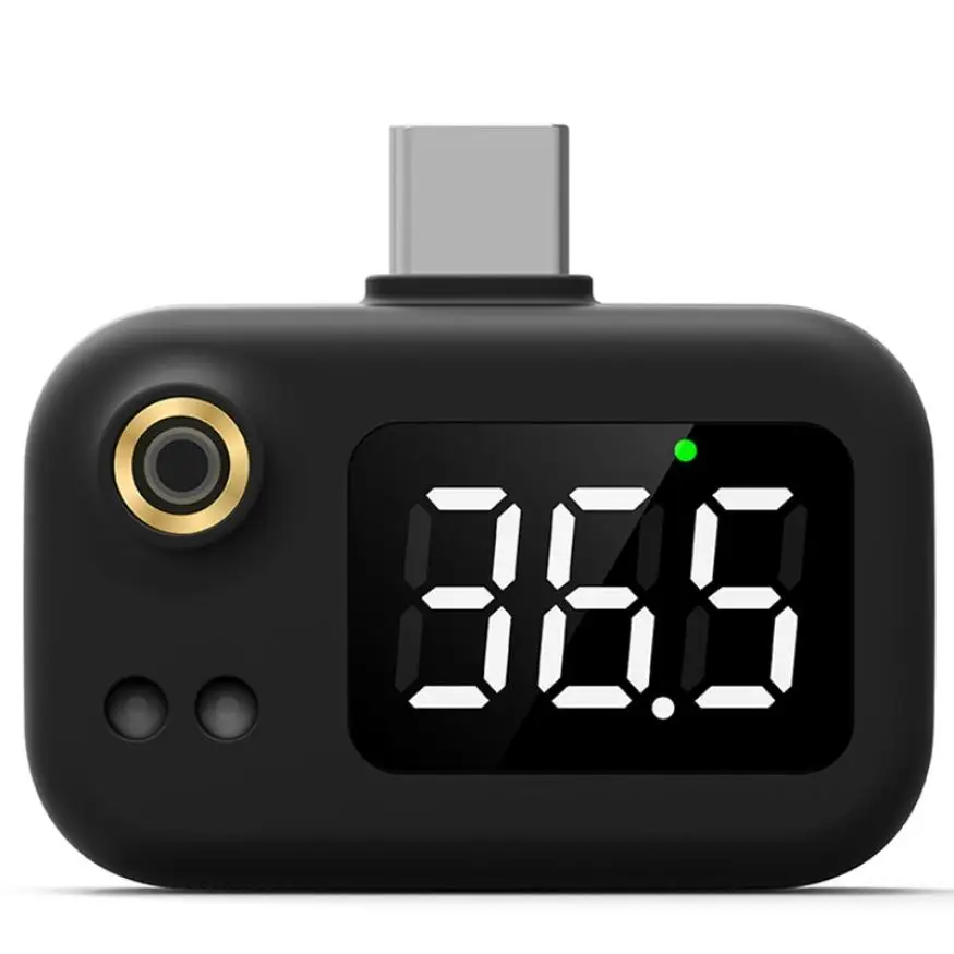 USB Smart Termometer LED Zaslon Mini Mobilni Telefon Termometer brezkontaktno Infrardeči Termometer s Tip-C Skupno za Telefone