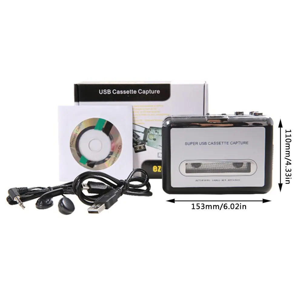 USB Tape Kasetni Predvajalnik Trak Converter za MP3 Posneti Zvok Predvajalnik Glasbe Exquisitely Namenjen Trajno Krasen