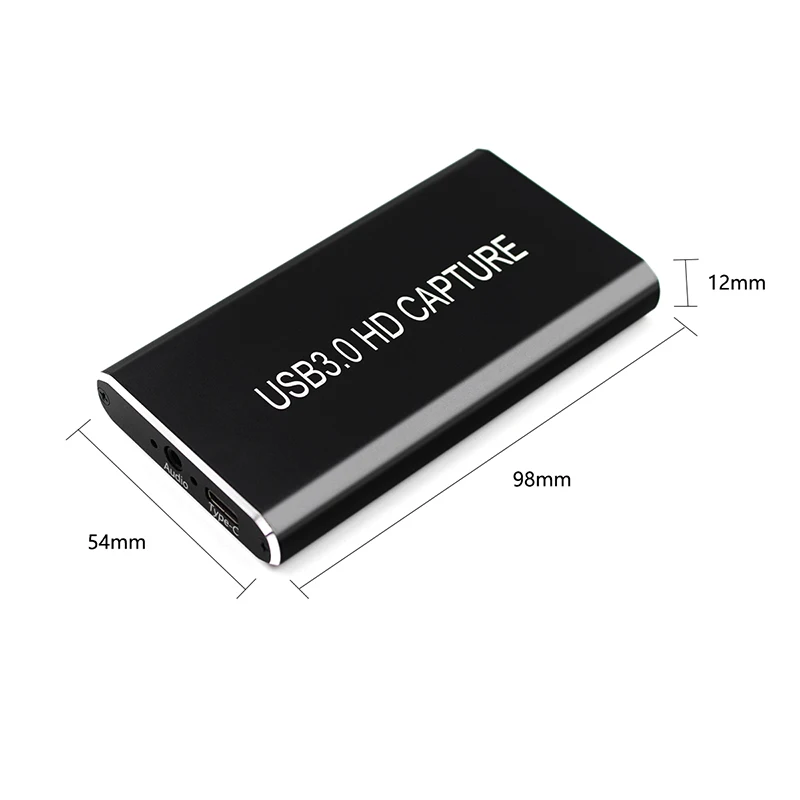 USB Zajem Video Kartice Grabežljivac HD Tipa C/USB C/USB 3.0 1080P 60fps Igra Adapter s HD Izhod za Windows/Linux/Mac Os X