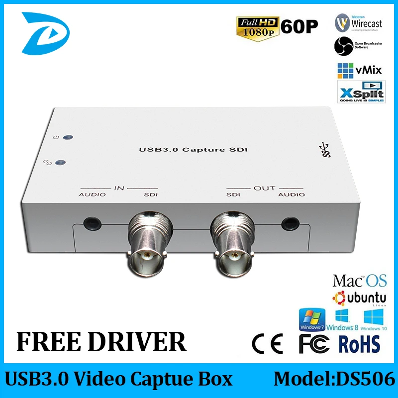 USB3.0 3G/HD/SD-SDI, da USB ZAJEM VIDEO Kartice FPGA Ključ Igre Pretakanje Živo Oddajanje 1080P OBS/vMix/Wirecast/Xsplit