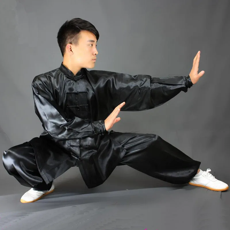 USHINE HX11 bela črna rumena Tai Chi uspešnosti oblačila dolgi rokav KungFu enotno Wushu TaiChi enotno Otrok Moški Ženska