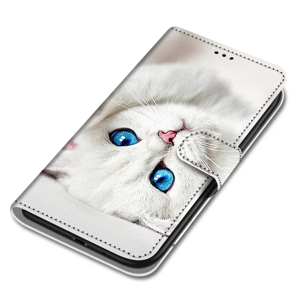 Usnja Flip Case za Samsung S9 Plus torbica za Samsung Galaxy S7 S8 S9 S10 Opomba 10 Plus Kritje 3D Denarnice Magnetni Primeru Telefon