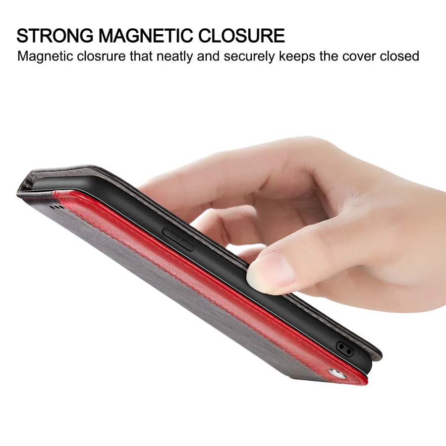 Usnja Flip Denarnice Primeru za iphone SE 2020 11 Pro Xs Max XR 8 7 6 6s X Plus 5 5s Se Coque Magnetno Držalo za Kartico Pokrov Hoesje