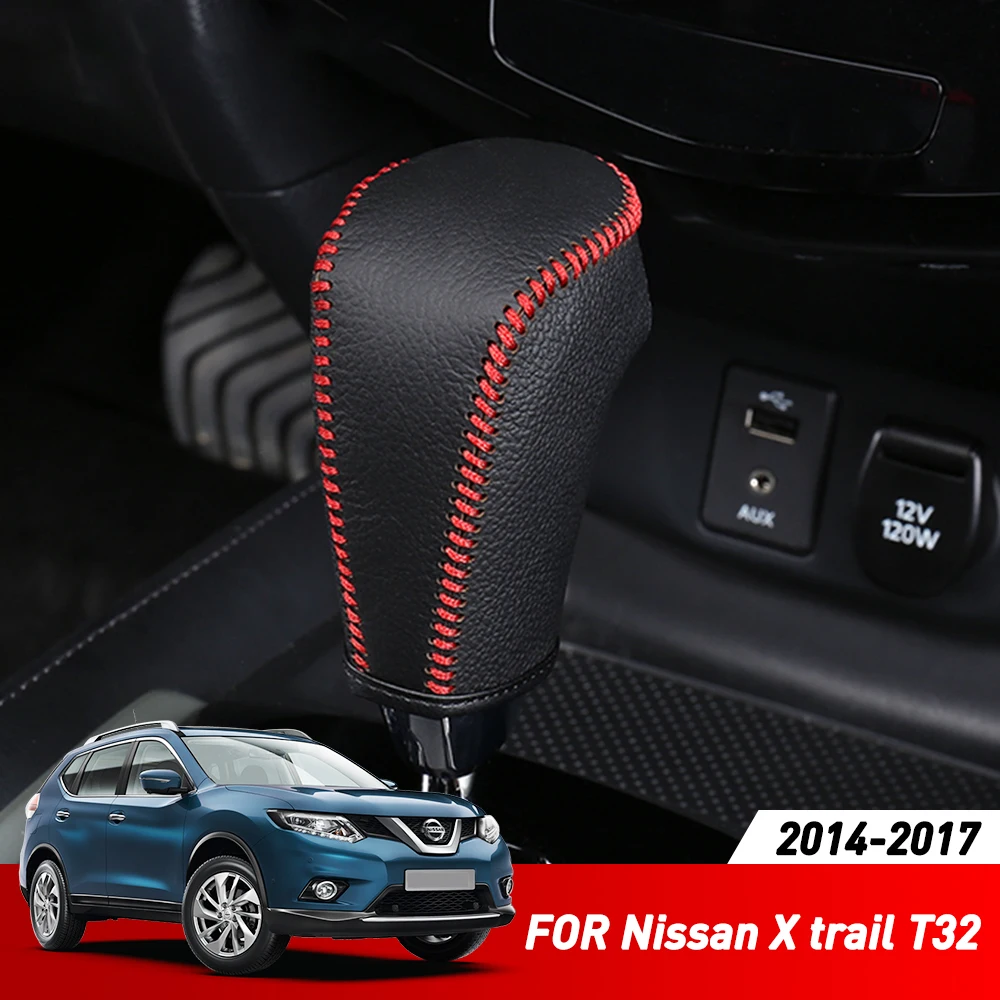 Usnje Avto Prestavna Ročica ročne zavore Pokrov Prijemala Rokav Za Nissan X-trail, T32 2016 2017 Dodatki Avto Styling
