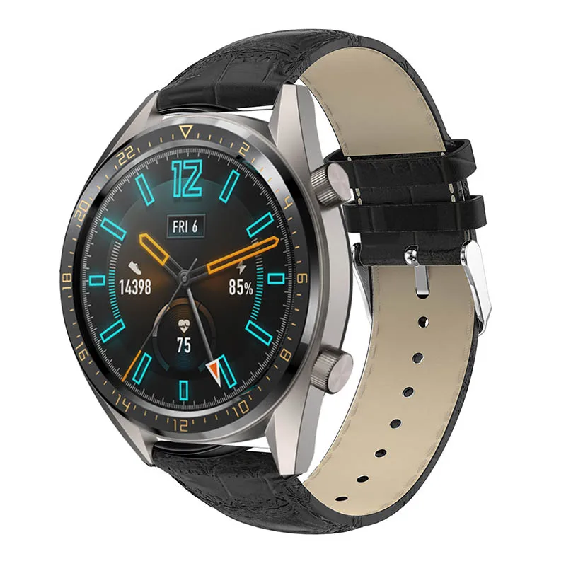 Usnjeni trak za Samsung Prestavi S3 Meje Klasičnih Zapestnica manšeta Zamenjati Za Huawei Watch GT watch band Prosti čas in udobje