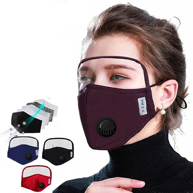 Usta Masko S filtrom Proti Onesnaževanju PM2.5 Prah Respirator Stroj za Večkratno uporabo Maske Bombaž Unisex zaščitne maske