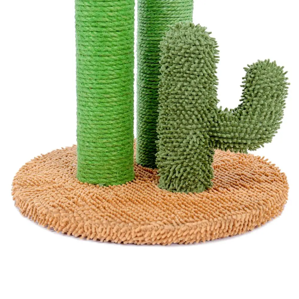 Ustrezne zaloge Kaktus Mačka Praskanje Post s Sisal Vrv Mačka Scratcher Kaktus za Mlade in Odrasle Mačke plezanje okvir Igrača