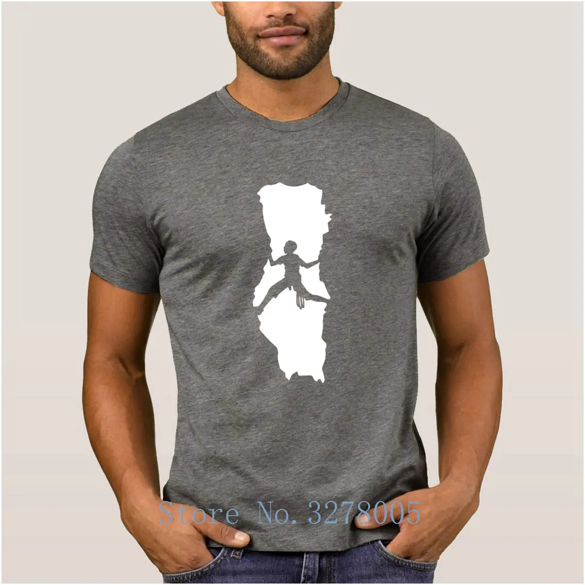 Ustvarite svoj Nov Slog Priložnostne Rock Climbings Majica s kratkimi rokavi Moški Trend Spomladi moška T-Shirt Mens Ulične Cotton Tee Shirt Človek Prodaje