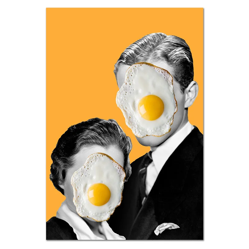 Ustvarjalnost jajca in ljubimec Portret Plakatov in Fotografij Platno Stensko Slikarstvo v slikah, za dnevno Sobo Cuadros Dekor Salon