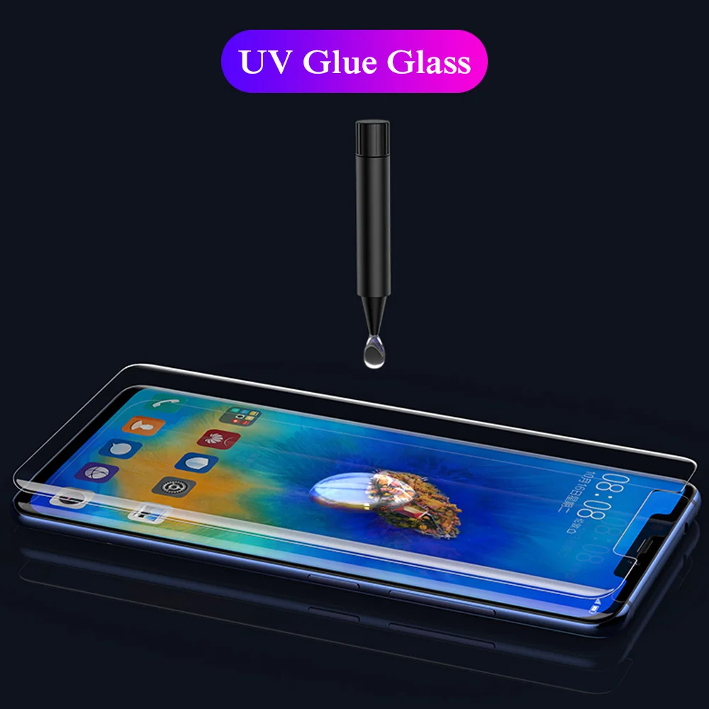 UV Kaljeno Steklo za SONY Xperia 10 PLUS XZ XZ2 Premium Polno Kritje UV Steklo Na XZ1 XZ2 XZ3 X10 Telefon Sereen Glas Varnost Tremp