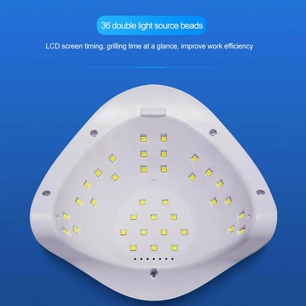 UV-LED Lučka za Nohte s 36 Kos Led Gel za Sušenje Laka za nohte Sušenje Lučka 30-ih/60-ih letih/90. letih Auto Senzor Lak za Lase Manikura Orodja