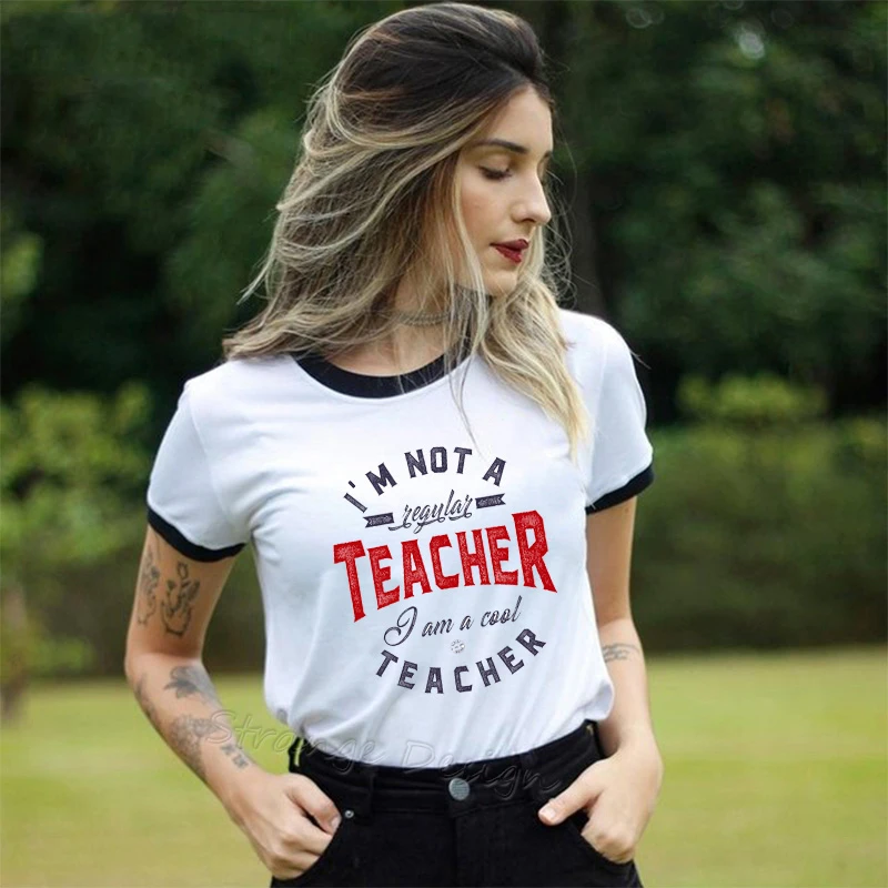 Učitelj Tshirt Za Ženske Harajuku Ljubezen Poučevanje Modni Ženski T-majice Učitelj Moštva Oblačila 2019 Poletje Ulzzang Natisnjeni Vrhovi Tees