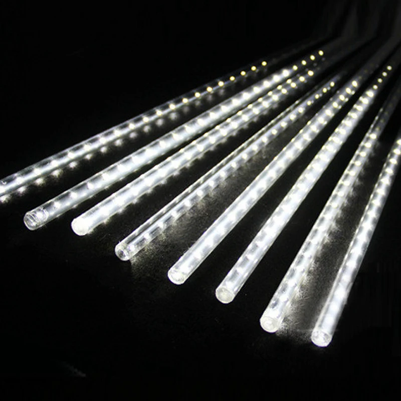 Valentine Nepremočljiva 50 cm 8 Cev Počitnice Meteor Tuš Dež Niz LED Luči za uporabo v Zaprtih prostorih na Prostem Vrt Poroka Stranka Dekor Drevo