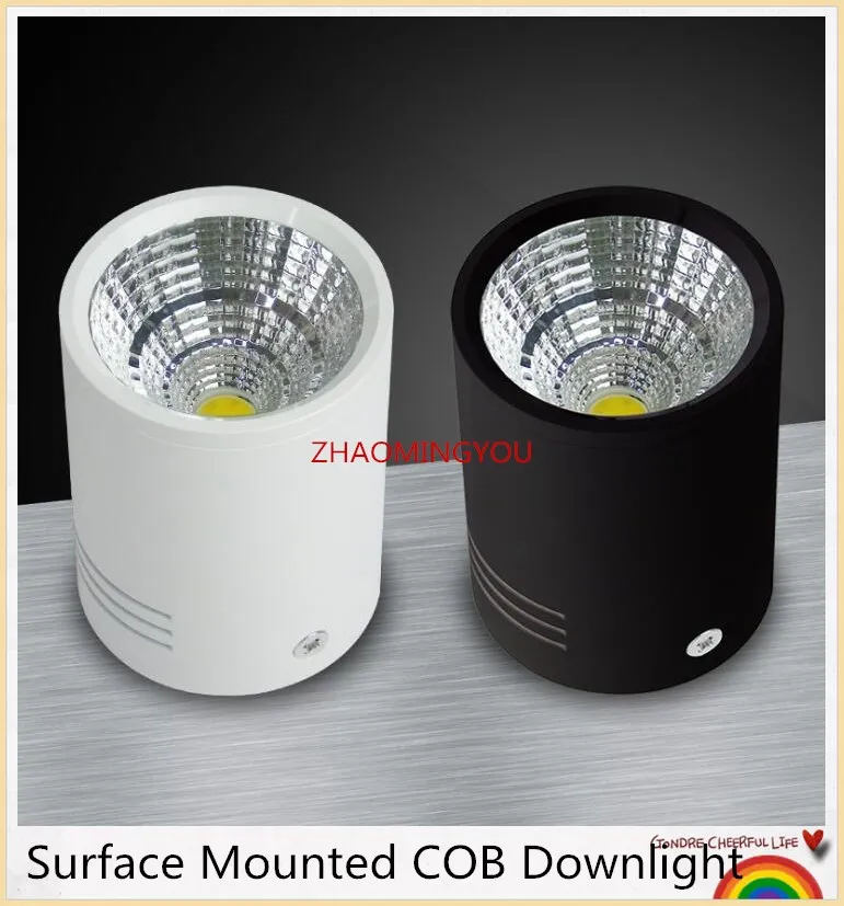 VAM je Površinsko Nameščena Zatemniti COB LED Svetilke 6W 9W 12W 20 W 25 W 30W LED Stropne Svetilke Spot Luči Svetilke AC85-265V