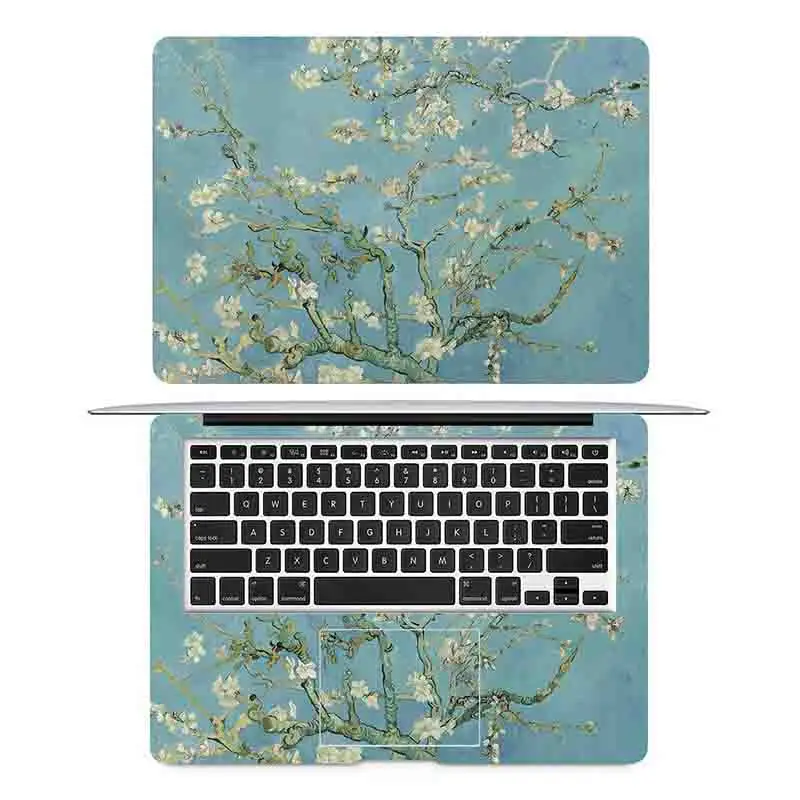 Van Gogh Mandljev Cvet Barvanje Nalepke, Laptop za Macbook Pro Air Retina 11 12 13 15 cm Mac Nalepko Zaščitna Zvezek Kože