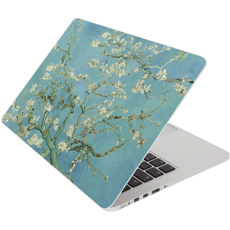 Van Gogh Mandljev Cvet Barvanje Nalepke, Laptop za Macbook Pro Air Retina 11 12 13 15 cm Mac Nalepko Zaščitna Zvezek Kože