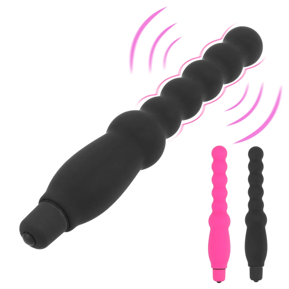 VATINE 10 Hitrosti Analne Kroglice Bullet Vibrator Silikonski Analni Čep G-Spot Stimulator Spolnih Igrač za Ženske Moški