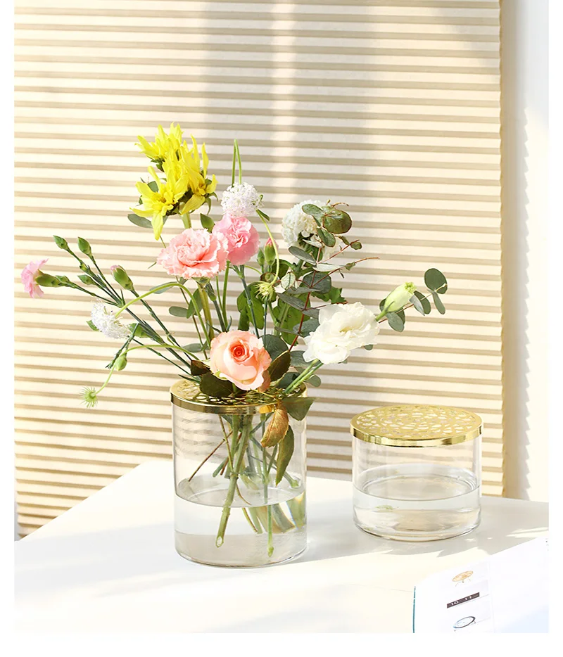 Vaze Svetlobe Luksuznih Doma Dekor Nordijska Transparentno Steklo Hydroponic Vaza Okraski Sodobno Minimalistično Dnevna Soba Posušeno Cvetje