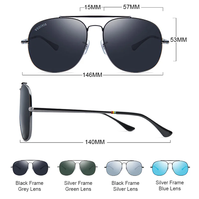 VEGOOS sončna Očala Moških Polarizirana Nov Modni UV400 Zaščito Šport Slog Kvadratnih Vožnje Očala za Ženske Unisex Oculos de Sol#3172